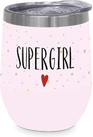 Thermobecher Supergirl aus Edelstahl