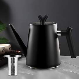 Thermokanne mit Teesieb 1,5 Liter Edelstahl