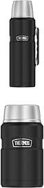 THERMOS STAINLESS KING BEVERAGE BOTTLE 1,2l, black 