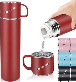 Thermoskanne Edelstahl 550ml - Auslaufsicher