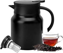 Thermoskanne mit Teesieb Tee Thermoskanne 1L mit