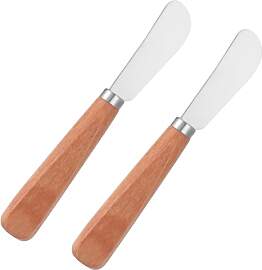 Thinp 2 Stück Buttermesser, 17 x 2,2cm Edelstahl