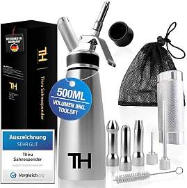Thiru Sahnespender Edelstahl inkl.Toolbox 500ml -