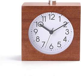 ThreeH Analoge Holzuhr Leise Nicht Tickende Uhr