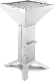 THÜROS T3 4-Fuß Edelstahl Holzkohle Gartengrill