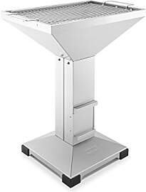 THÜROS T4 Plattenfuß Edelstahl Holzkohle