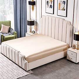 THXSILK 25 Momme Spannbettlaken Seide Bettlaken,