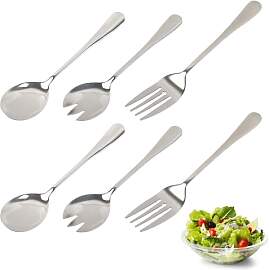 TIANCEWAN 6 Stück Salat Besteck Set,