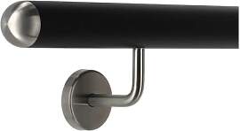 TIBU Handlauf Edelstahl schwarz 30-600cm