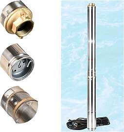 Tiefbrunnenpumpe Wasserpumpe 3.5" 4/20 (1500W 