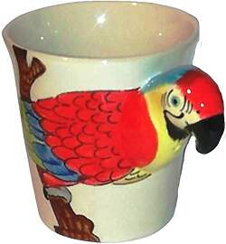 Tier/Papagei Tasse 3d/Becher Motiv Papagei/Vogel