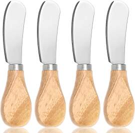 TIESOME 4 Stück Buttermesser Klein, Edelstahl