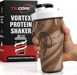 Tilcore Vortex Protein Shaker Bottle 24 oz/700ml - 