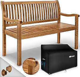 tillvex Gartenbank Holz 3-4 Sitzer inkl. Abdeckung 