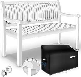 tillvex Gartenbank Holz 3-4 Sitzer inkl. Abdeckung 