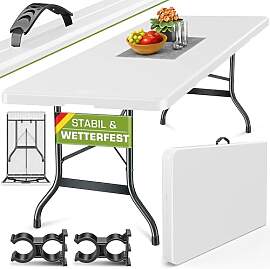 tillvex Gartentisch 180x75cm klappbar Kunststoff | 