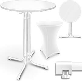 tillvex® Gastro Stehtisch klappbar Ø60cm mit