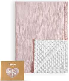 TILLYOU Babydecke Baumwolle 75x100 cm Doppelseitig 
