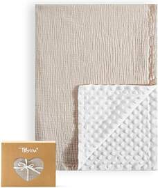 TILLYOU Babydecke Baumwolle 75x100 cm Doppelseitig 