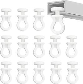 TILONKJ 120 Stück Gardinenröllchen für Schiene, 