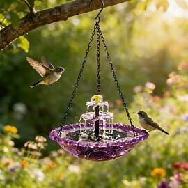 Timasser Gartendeko Vogeltränke Hängend