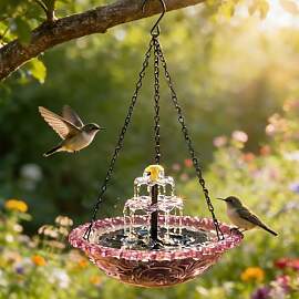 Timasser Gartendeko Vogeltränke Hängend
