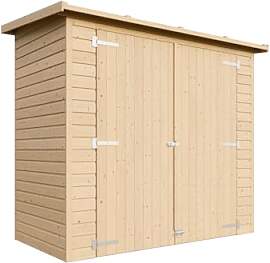 TIMBELA Gartenhaus Holz H194x123x223 cm/2.1 m²,