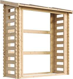 TIMBELA M201 Holz Kaminholzregal - Brennholzregal