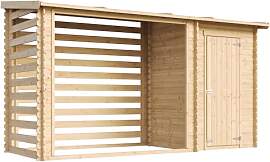 TIMBELA M205 Holz-Geräteschuppen 344x146x199 cm