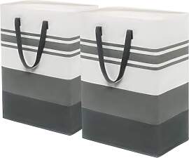 TIMEYARD Wäschekorb, 2er Set 75L Wäschesammler,