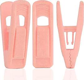 Tinfol Rosa Samt Kleiderbügel Clips 24 Stück