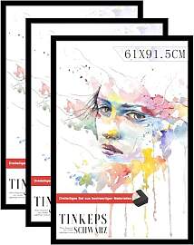 Tinkeps Bilderrahmen 61x91,5cm 3er set, Schwarz