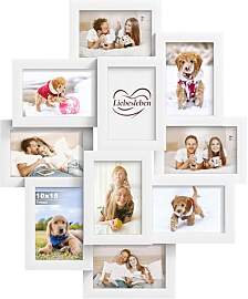 Tinkeps Bilderrahmen Collage in Weiß, 10 Stück