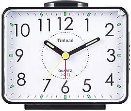 Tinload Analog Seniorenwecker mit Nachtlicht, 4