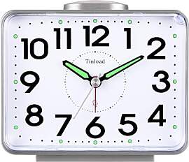 Tinload Analog Seniorenwecker mit Nachtlicht, 4