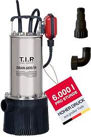 T.I.P. Drain 6000/36 Edelstahl-Tauchdruckpumpe,