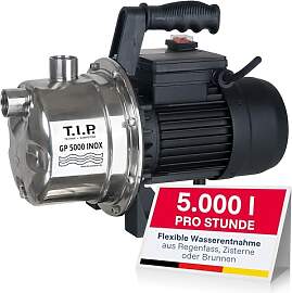 T.I.P. Gartenpumpe Edelstahl (5.000l/h