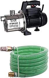 T.I.P. Gartenpumpe GP 3000 Inox + 4 m Sauggarnitur 