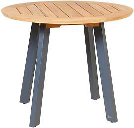 Tisch Diana - 95 cm rund Beine Aluminium anthrazit