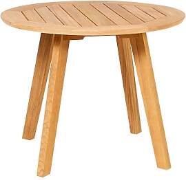 Tisch Diana - 95 cm rund Beine Teak