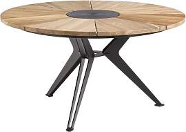 Tisch Nexor - 140 cm rund Teak geölt