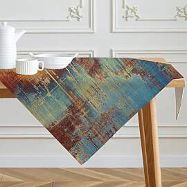 Tischdecke 100x100 cm Orange Bunt Modern