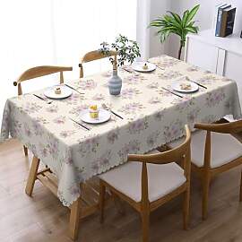 Tischdecke Abwaschbar Rechteckig 110x140cm, Rosa