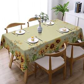 Tischdecke Abwaschbar Rechteckig 110x140cm,