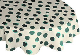 Tischdecke ADAM "Dots", grün (natur,