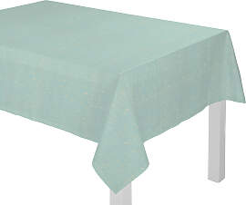Tischdecke ADAM "Scribble", blau (natur, 