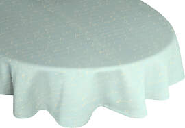 Tischdecke ADAM "Scribble", blau (natur, 