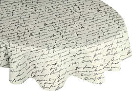 Tischdecke ADAM "Scribble", schwarz