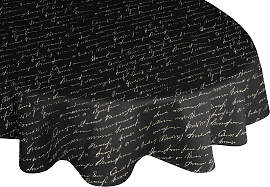 Tischdecke ADAM "Scribble", schwarz
