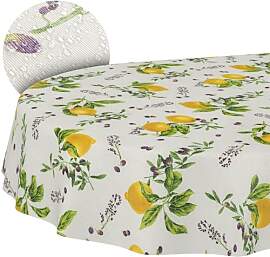 Tischdecke aus Stoff Textil abwaschbar